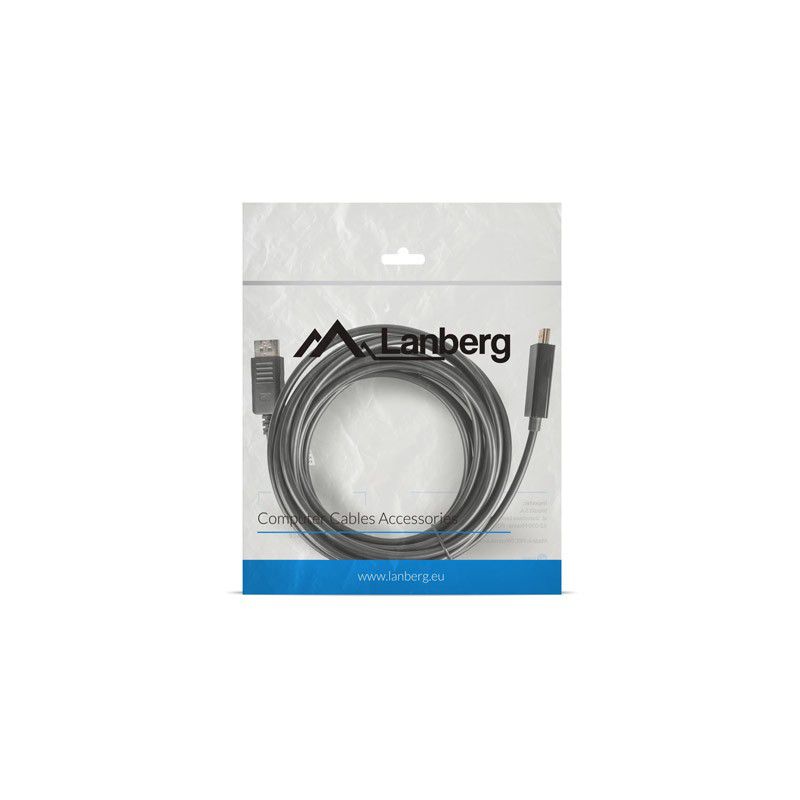 Cablu DisplayPort v.1.1 la HDMI, 5 m, CA-DPHD-10CC-0050-BK, Lanberg_3