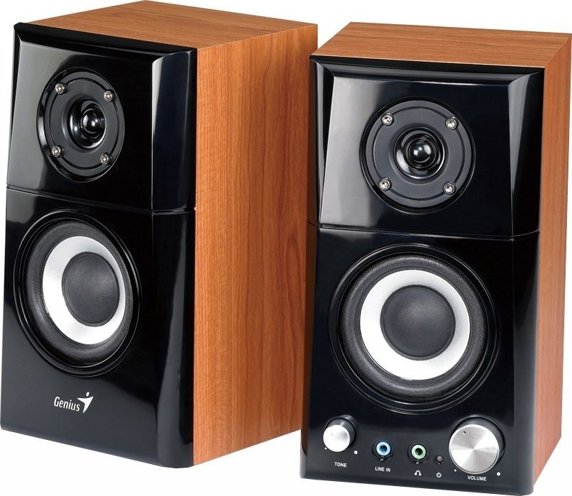 BOXE GENIUS 2.0, RMS: 14W (2 x 7W), black&ampampcherry wood,  SP-HF500A II   31730032400  (include TV 3 lei)