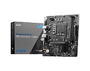 Placa de baza MSI PRO H610M-E DDR4, socket 1700, 2x DDR4 UDIMM, 4x SATA, 1x NVMe, 12x USB-A, mATX