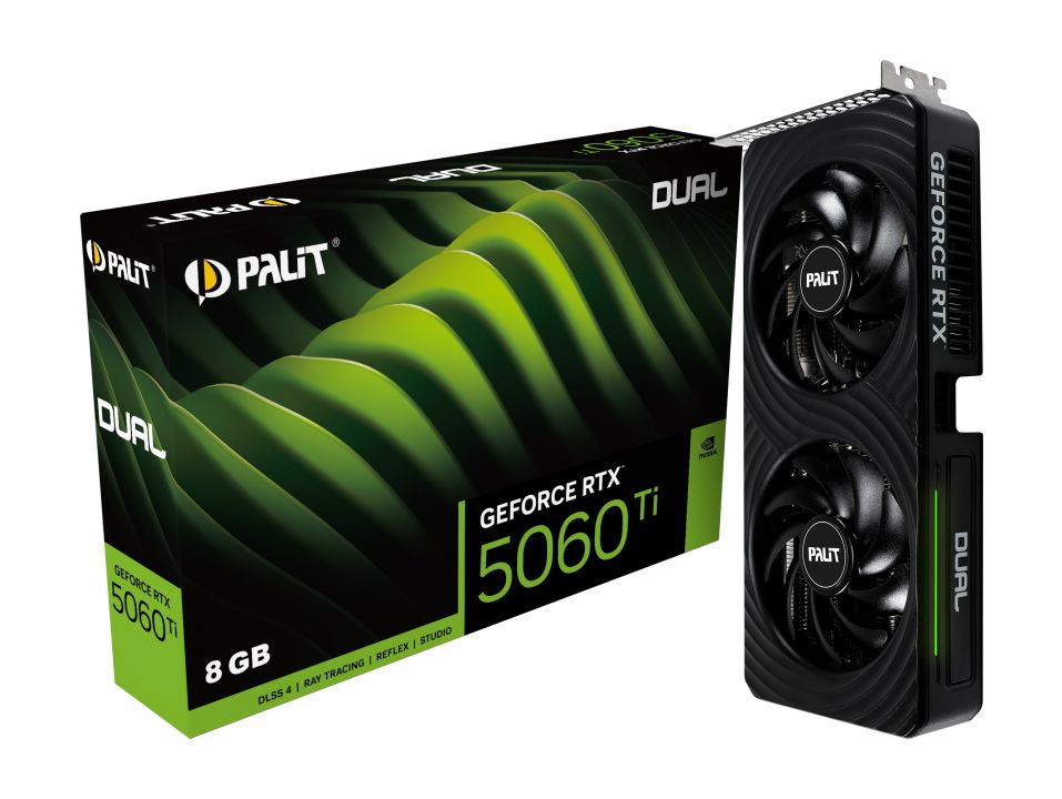 Placa video Palit GeForce RTX 5060 Ti Dual 8 GB GDDR7 128 bit