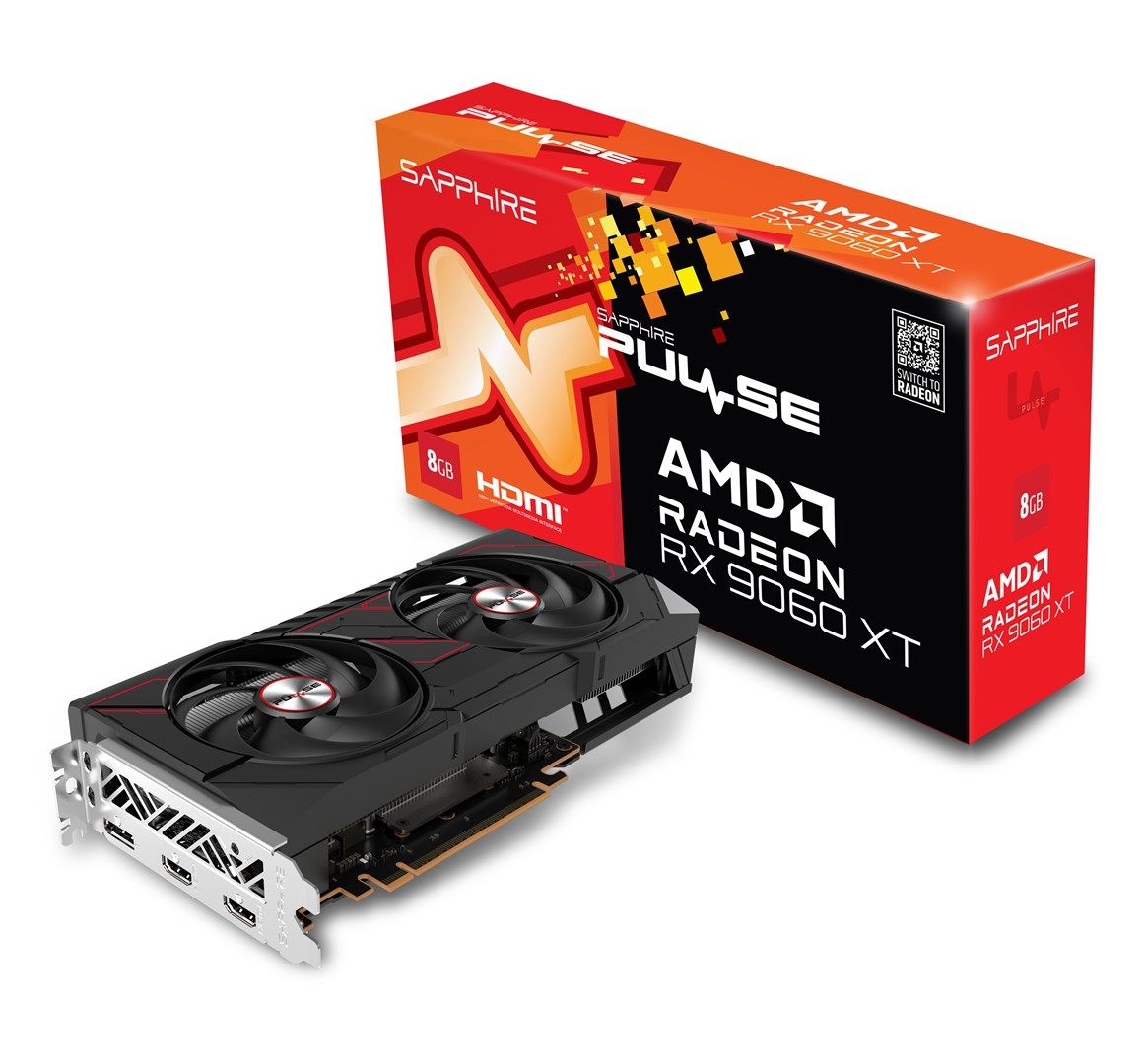 Placa video SAPPHIRE Radeon RX 9060 XT PULSE OC 8 GB GDDR6 128 bit