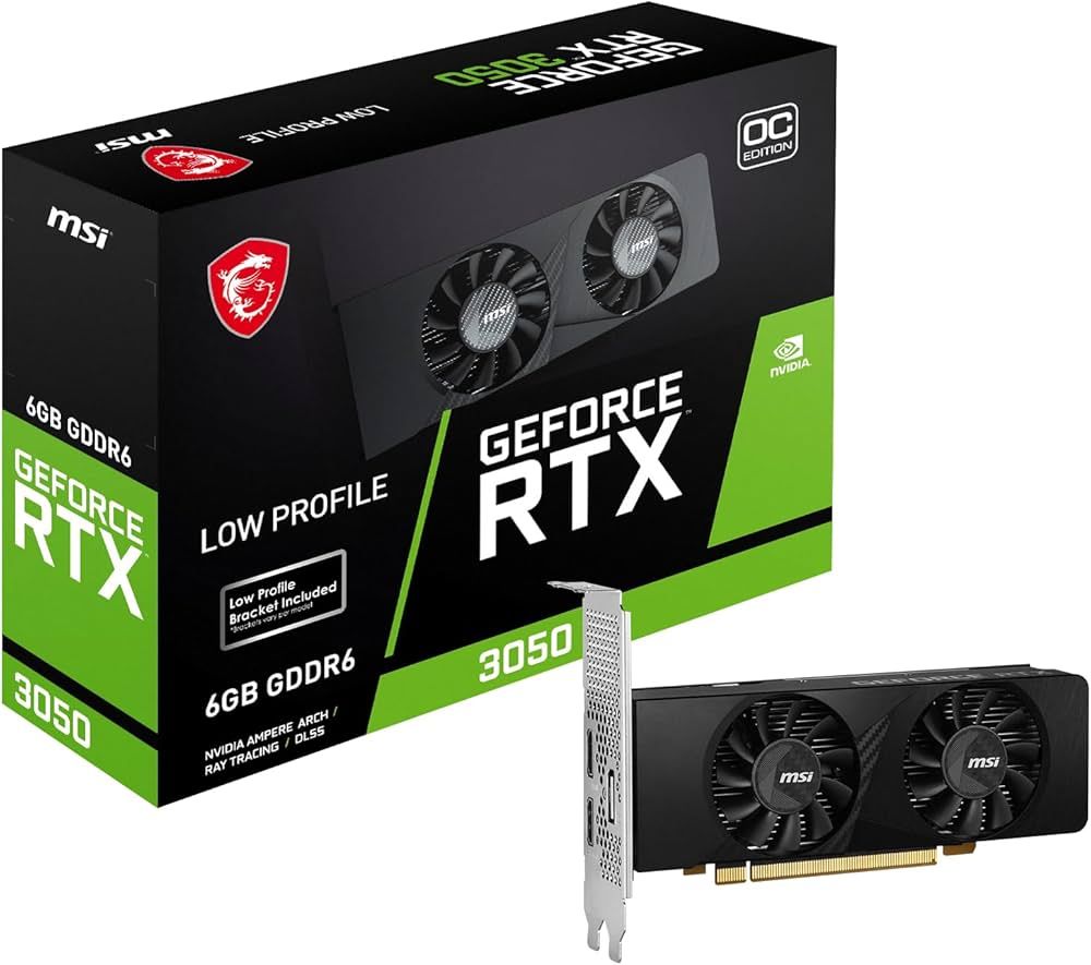 Placa video MSI GeForce RTX 3050 LP E OC 6 GB GDDR6 96 bit