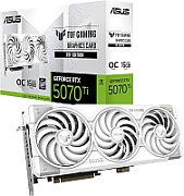 Placa video ASUS GeForce RTX 5070 Ti TUF Gaming OC White 16 GB GDDR7 256 bit