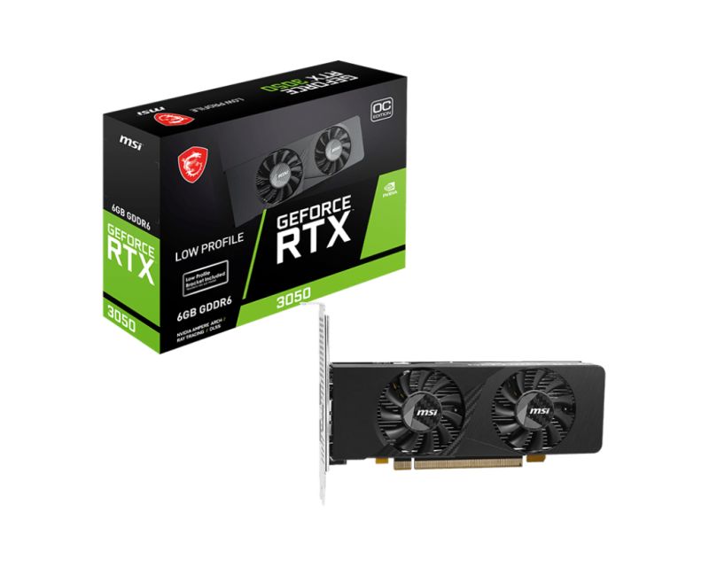 Placa video MSI GeForce RTX 3050 LP E OC 6 GB GDDR6 96 bit