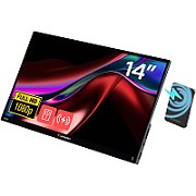 Monitor tactil portabil 14  Verbatim incl PBCarcasa plastic/PB 5000mAh/FHD 1920x1080