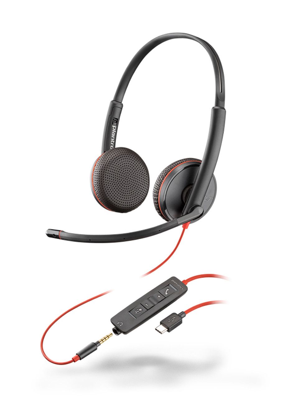 Poly Blackwire C3225 Stereo USB-C Headset (Bulk)