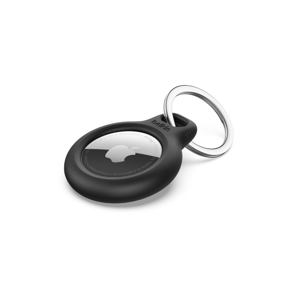 KEYRING FOR APPLE AIRTAG BLACK/ Detaliu 1