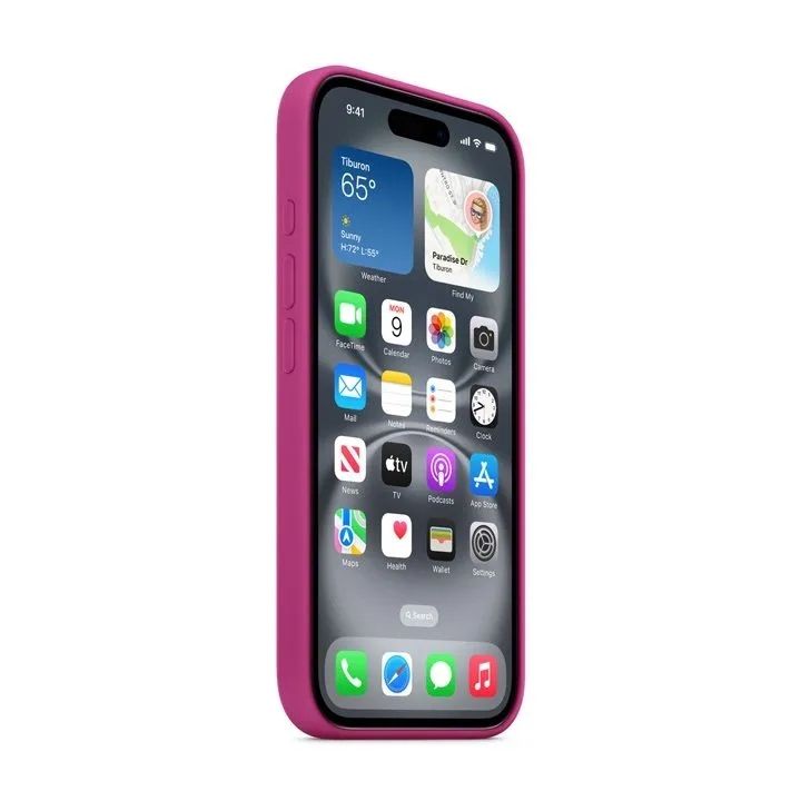 IPHONE 16 PLUS SILICONE CASE/WITH MAGSAFE - FUCHSIA Detaliu 1