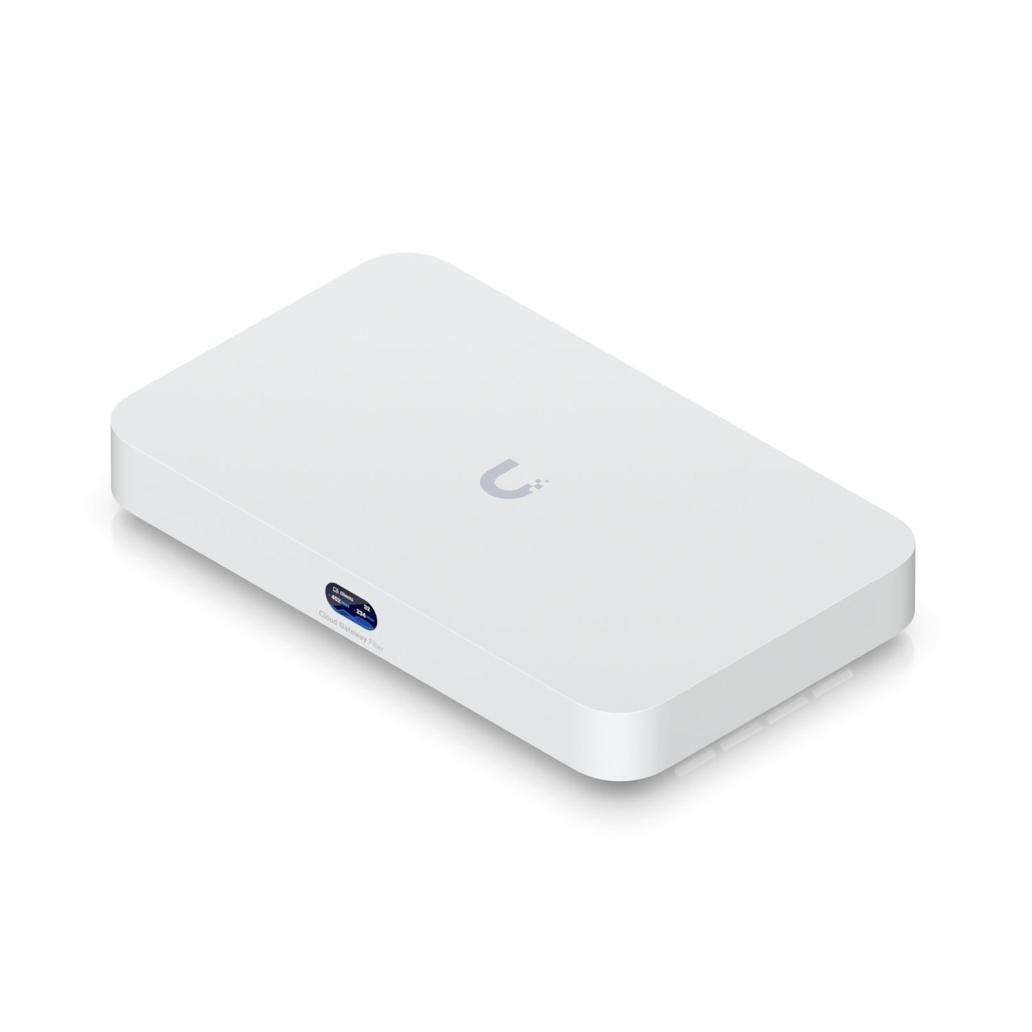 Ubiquiti UniFi UCG-Fiber-EU Desktop 10G Cloud Gateway with integrated PoE switch, Includes full UniFi application suite for device management, 5 Gbps routing with IDS/IPS, 10G SFP+ and (1) 10 GbE RJ45 WAN port, 10G SFP+ LAN port