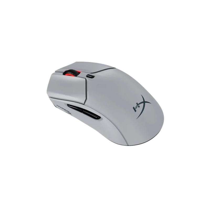 Mouse HP Hyperx Pulsefire Haste 2 Pro 4K, rezolutie 26000 dpi, 6 butoane, HyperX 26K Sensor, Iluminare RGB, baterie 450mAh Li-ion, Autonomie 90 ore, gri