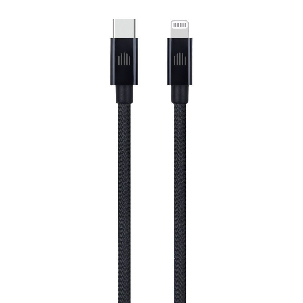 Dviced Cable USB-C to Lightning Nylon Textile 1,25m - Black Detaliu 2