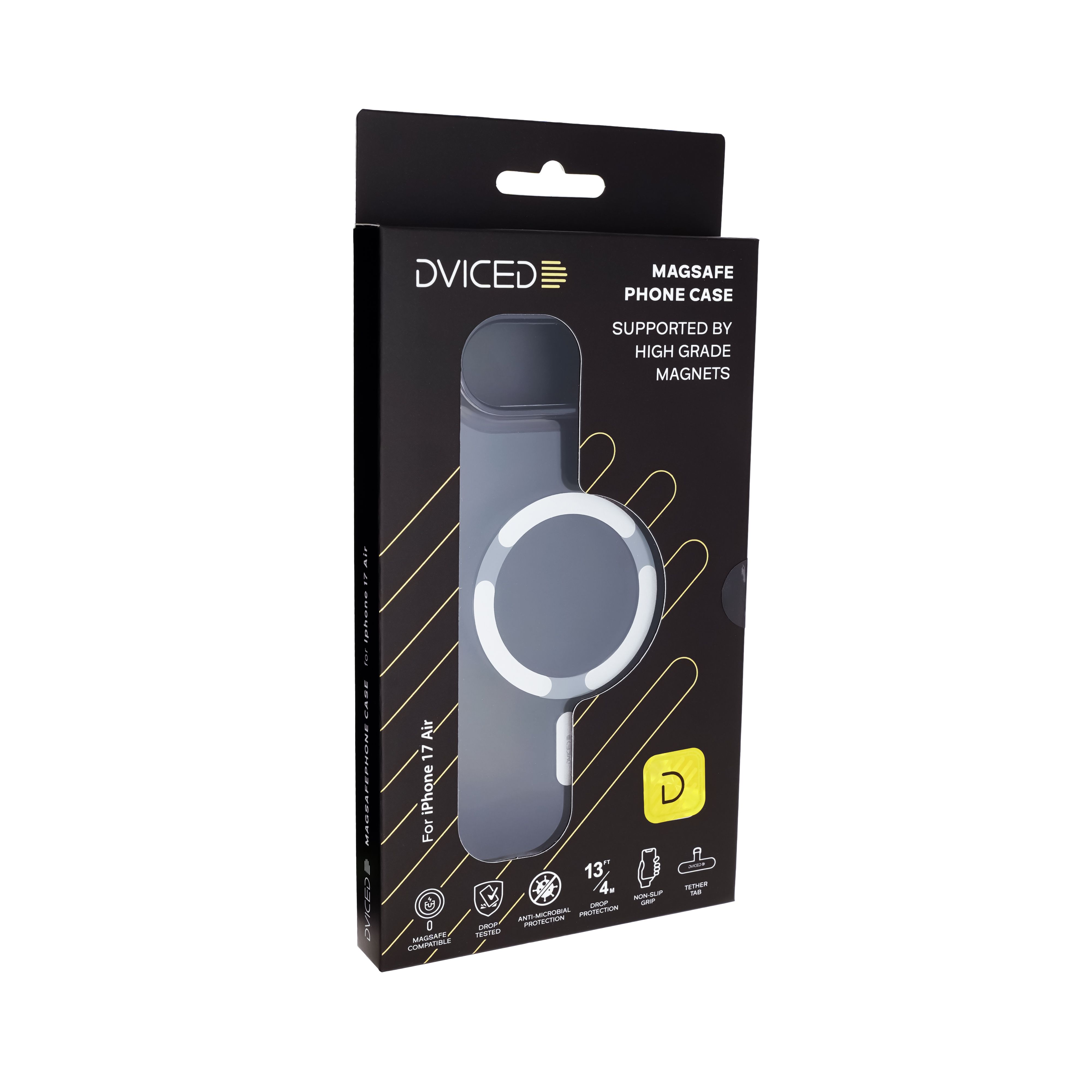 Dviced MagSafe iPhone Air smoke case - Silver Detaliu 4