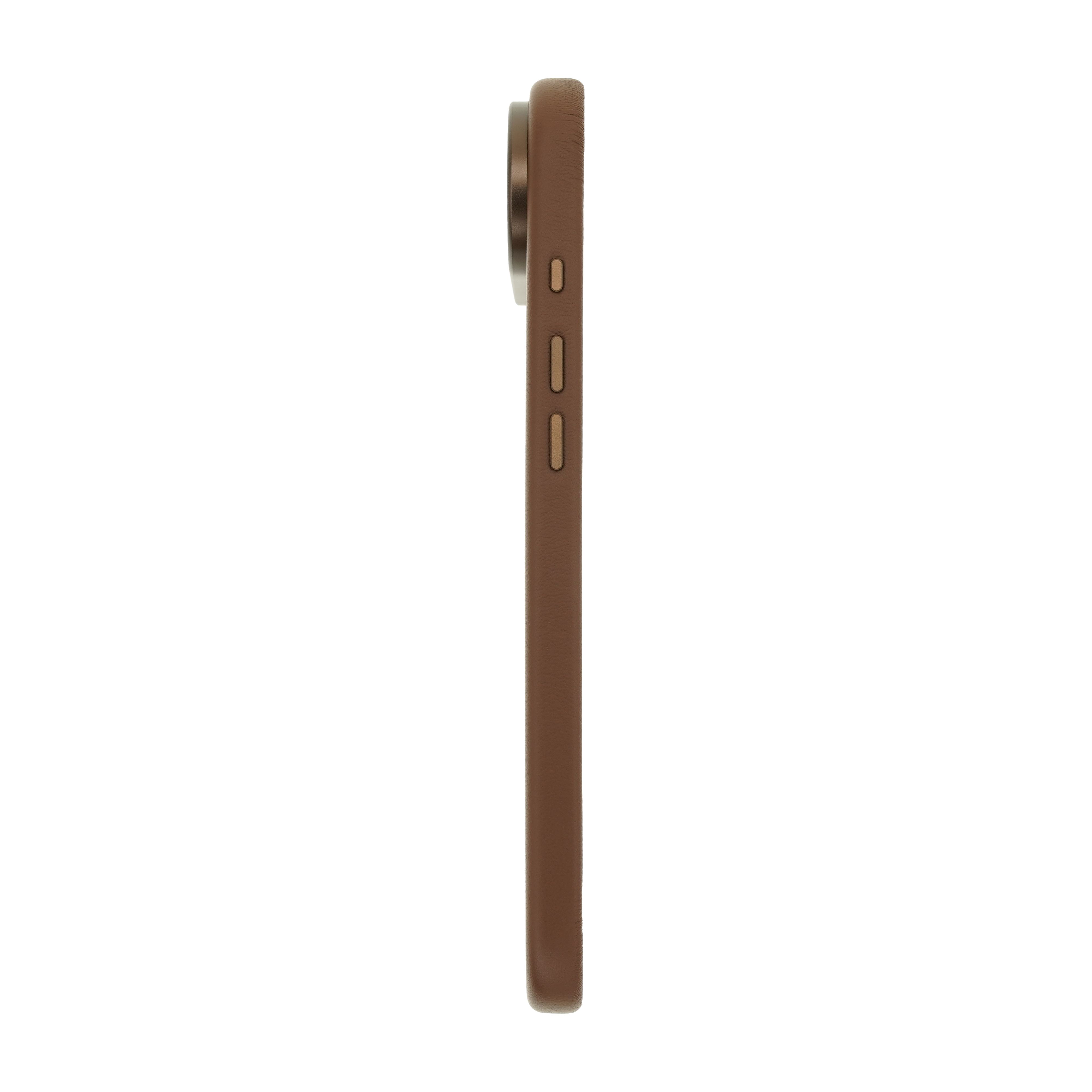 Dviced Leather MagSafe iPhone Air case - Brown Detaliu 1