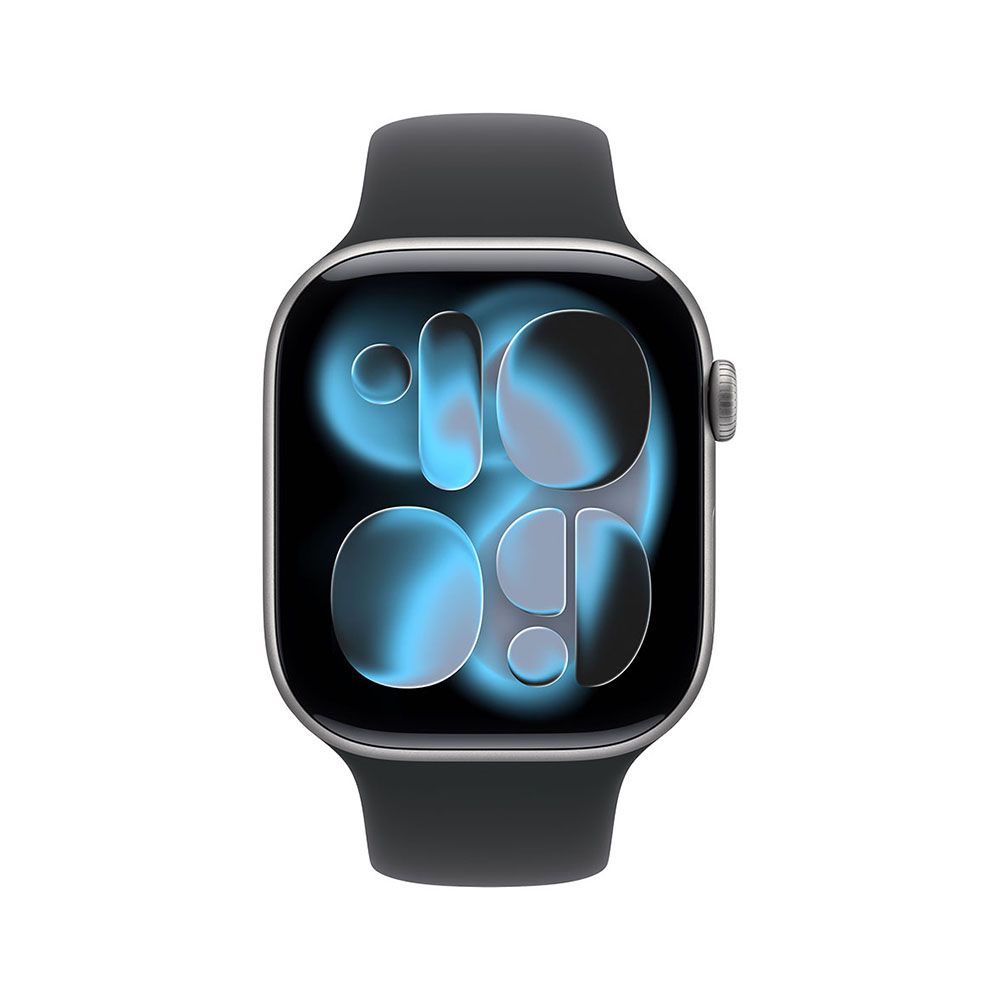 Apple Watch Series 11 GPS + Cellular 42mm Space Grey Aluminium Case with Black Sport Band - S/M Detaliu 2