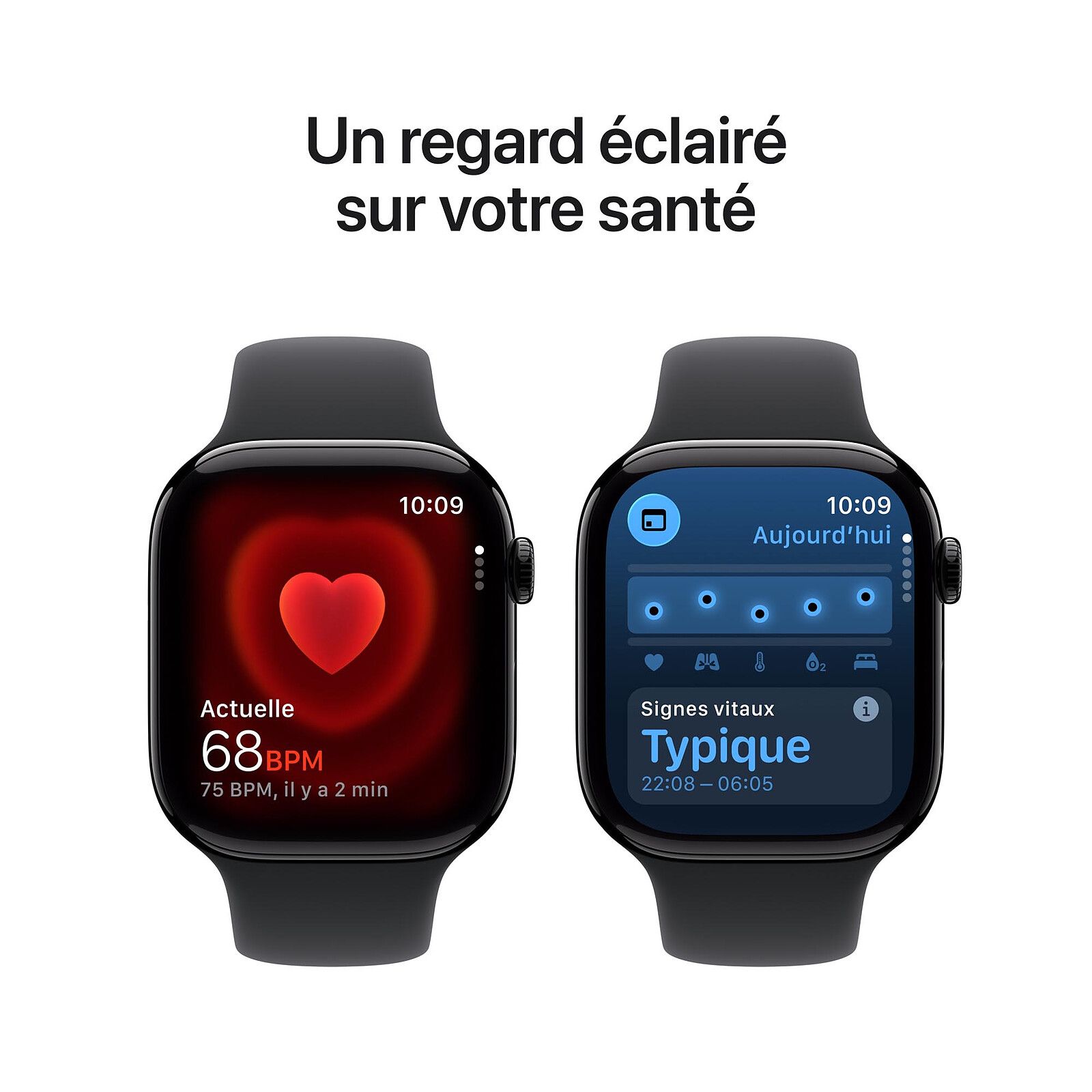 Apple Watch Series 11 jet black aluminium 46mm black sport band Size S/M Detaliu 1