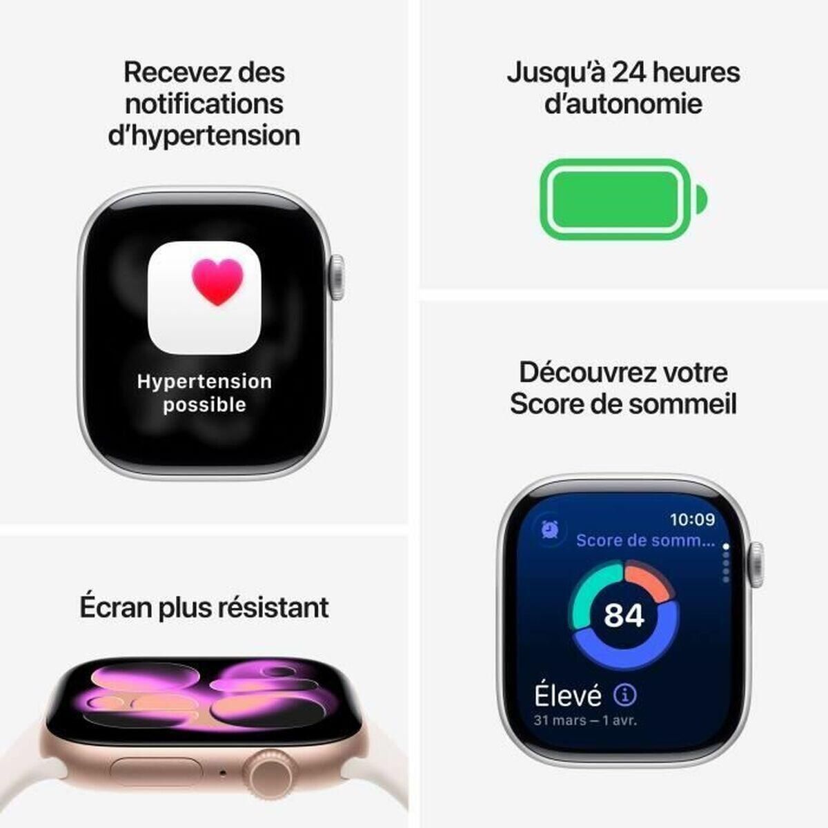 Apple Watch Series 11 jet black aluminium 46mm black sport band Size S/M Detaliu 4