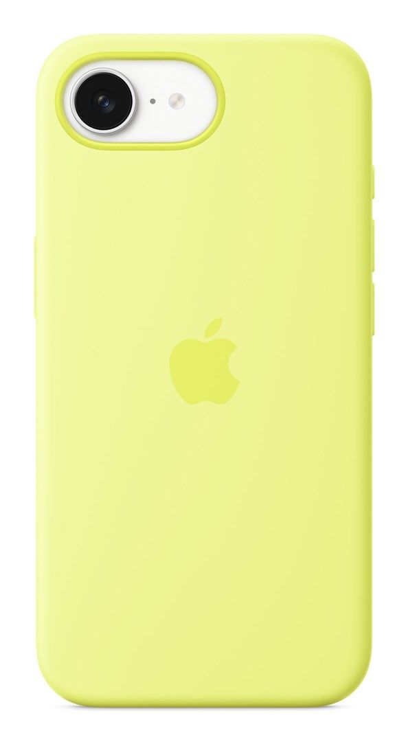 Silicone case APPLE for iPhone 16e - neon yellow