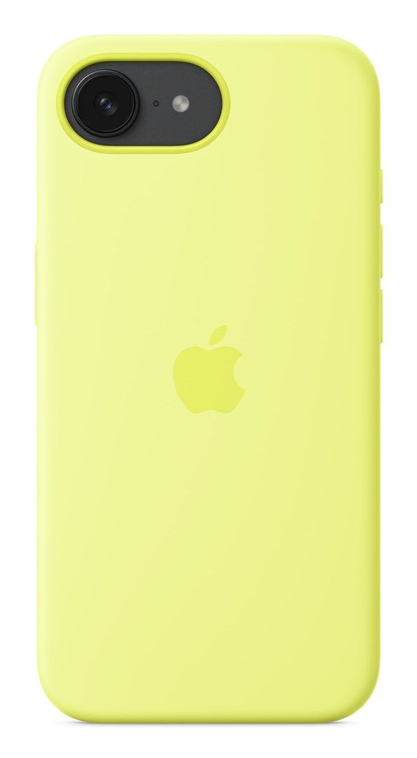 Silicone case APPLE for iPhone 16e - neon yellow Detaliu 1