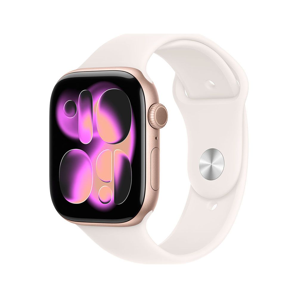 Apple Watch S11 Cellular 42mm Rose Gold Aluminium Case with Light Blush Sport Band - S/M