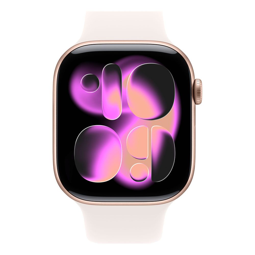Apple Watch S11 Cellular 46mm Rose Gold Aluminium Case with Light Blush Sport Band - M/L Detaliu 2