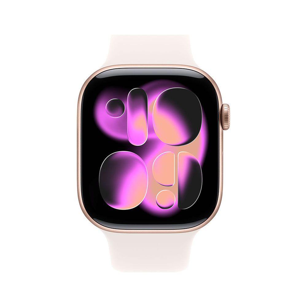Apple Watch S11 Cellular 42mm Rose Gold Aluminium Case with Light Blush Sport Band - M/L Detaliu 1