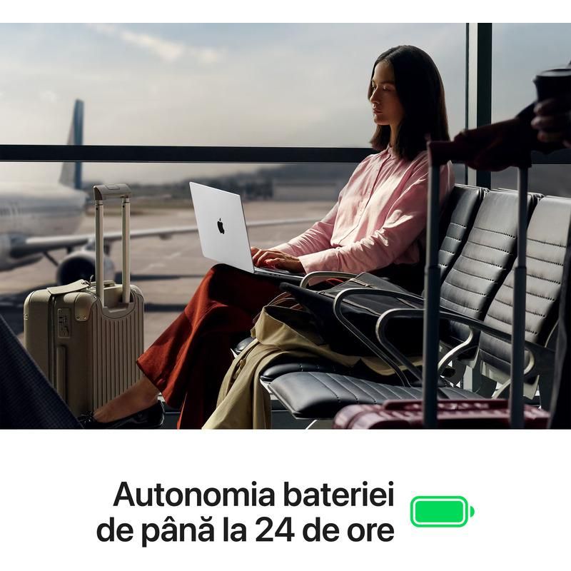 Laptop Apple MacBook Pro 14 Liquid Retina XDR, 14.2 inch 3024 x 1964, Apple M5 10-core (10 C, N/A - N/A, N/A cache, N/A), 24 GB LPDDR5, 1 TB SSD, Apple 10-core integrat, Mac OS, Tastatura International, Argintiu Detaliu 4
