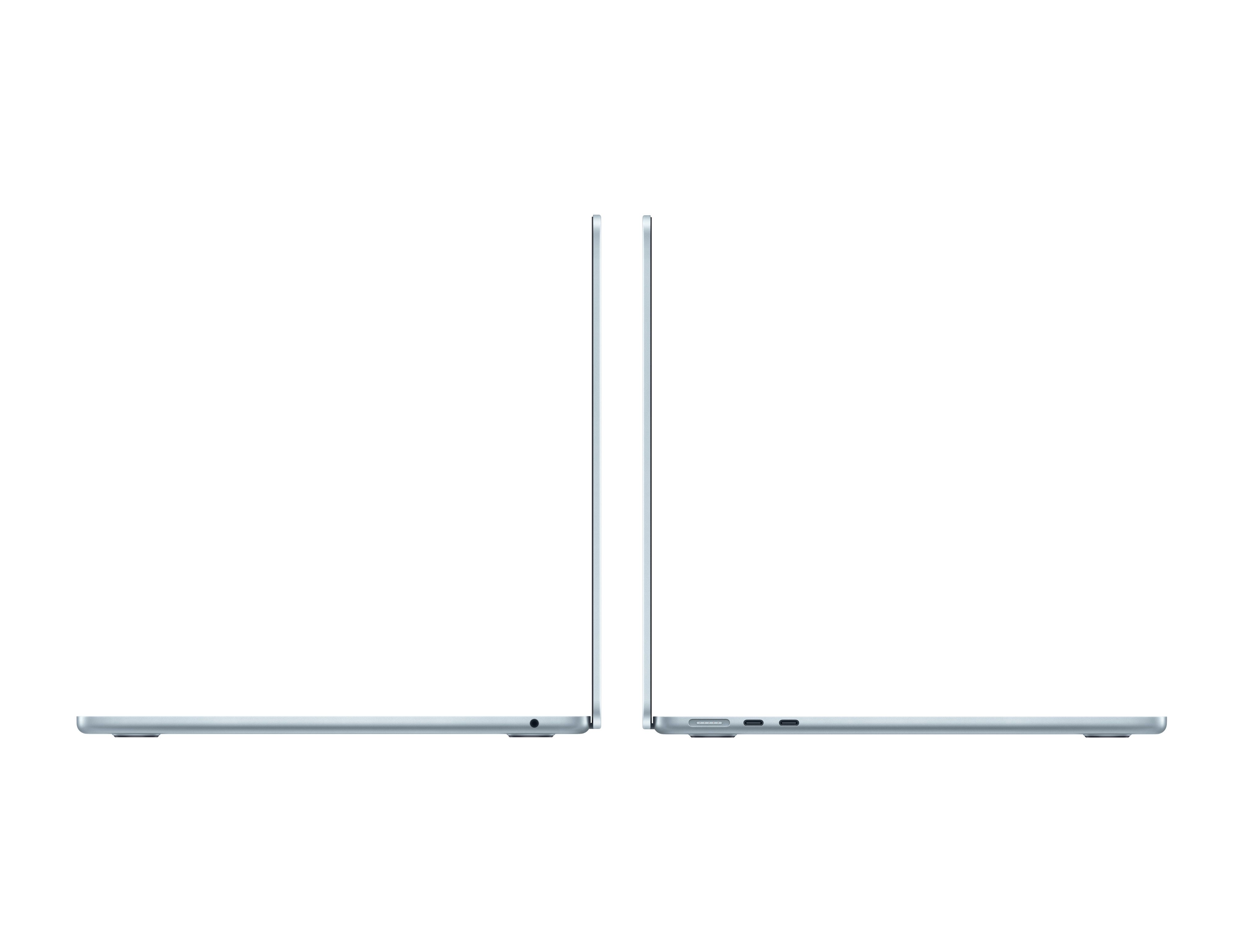 Laptop Apple MacBook Air 13 Z1H90012Q, 13 inch 2560 x 1664, Apple M4 (10 C / 10 T, N/A - N/A, N/A cache, N/A), 32 GB LPDDR5, 1 TB SSD, Apple 10-Core GPU, Mac OS, Tastatura US, Sky Blue Detaliu 2