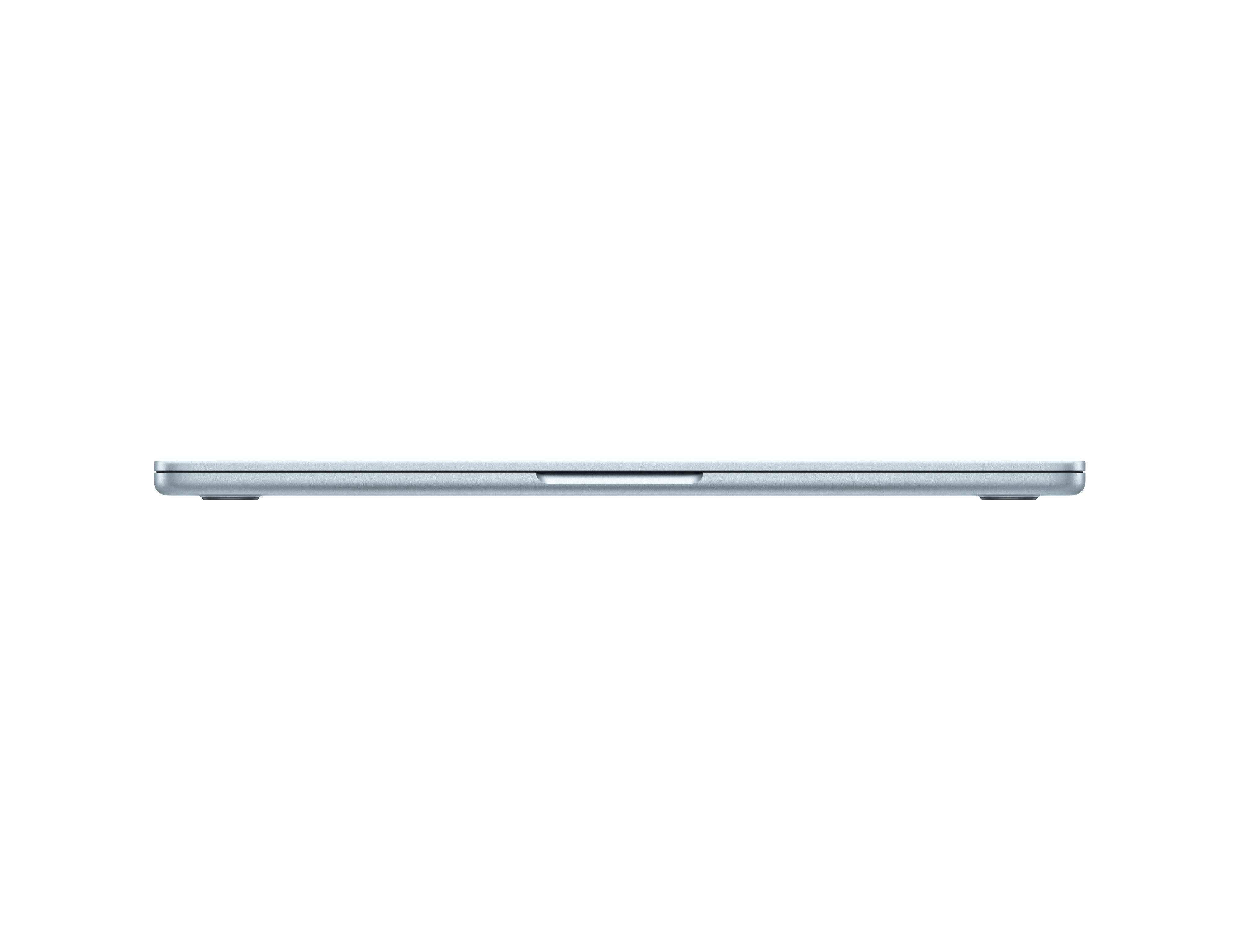 Laptop Apple MacBook Air 13 Z1H90012Q, 13 inch 2560 x 1664, Apple M4 (10 C / 10 T, N/A - N/A, N/A cache, N/A), 32 GB LPDDR5, 1 TB SSD, Apple 10-Core GPU, Mac OS, Tastatura US, Sky Blue Detaliu 4