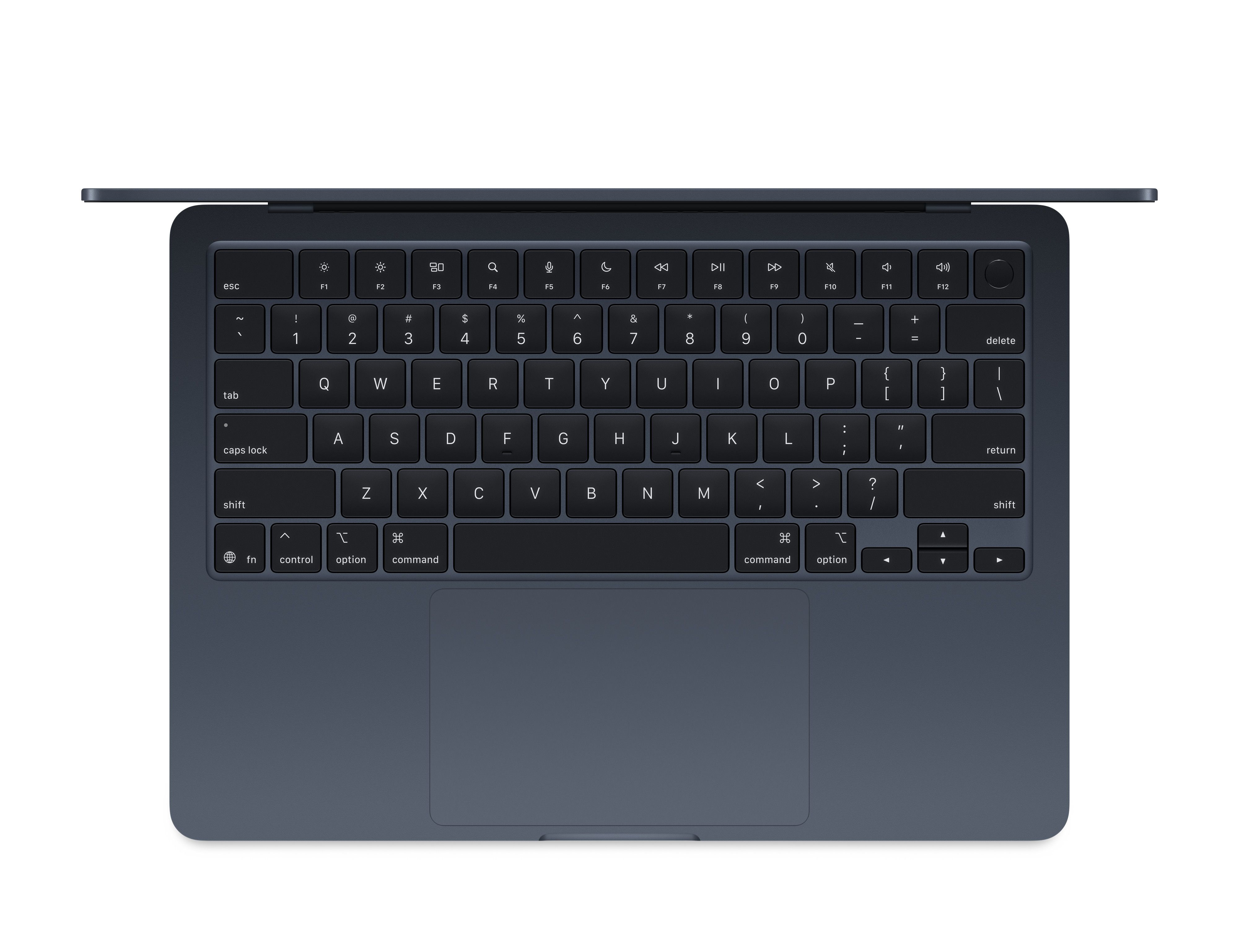 Laptop Apple MacBook Air 13 Z1GU000ZF, 13 inch 2560 x 1664, Apple M4 (10 C / 10 T, N/A - N/A, N/A cache, N/A), 32 GB LPDDR5X, 1 TB SSD, Apple 10-Core GPU, Mac OS, Tastatura US, Midnight Detaliu 1