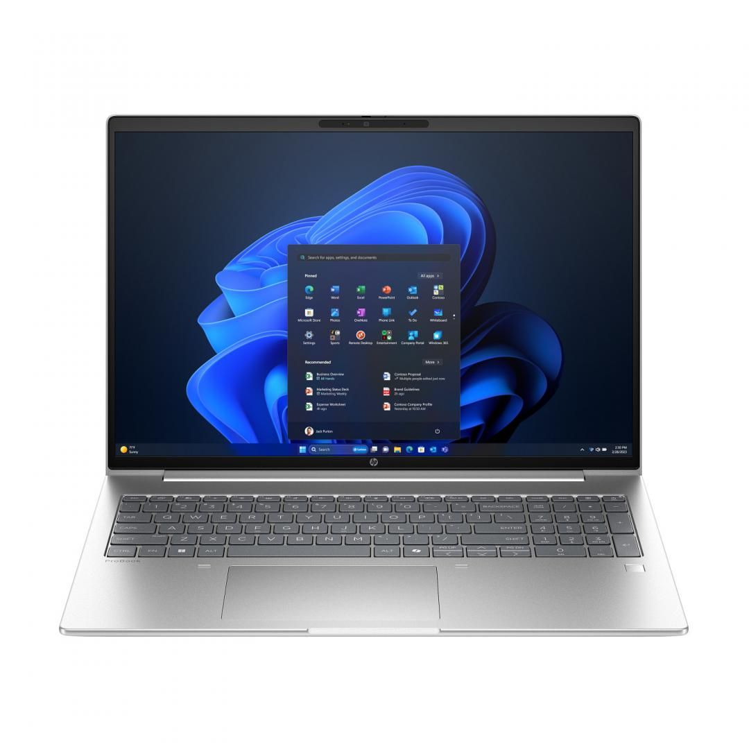 Laptop HP ProBook 4 G1ah B39ZKAT, 16 inch 1920 x 1200, AMD 220 (6 C / 12 T, 3.2 GHz - 4.9 GHz, 16 MB cache, N/A), 16 GB DDR5, 512 GB SSD, AMD Radeon Graphics, Fara sistem de operare, Tastatura US, Pike Silver