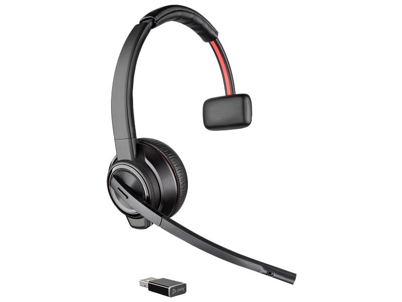 HP Poly Savi 8210 Monaural DECT 1880-1900 MHz Top + Stație de încărcare