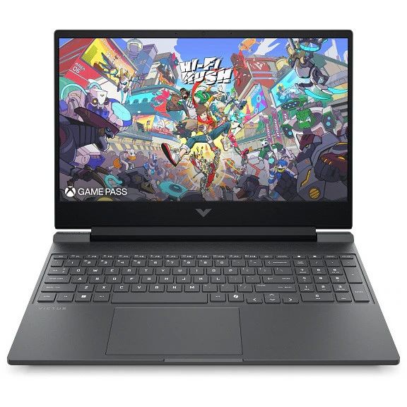Laptop HP Victus 15-fa2102nn, 15.6 inch 1920 x 1080, Intel Core 5 - 210H (8 C / 12 T, 2.2 GHz - 4.8 GHz, 12 MB cache, 28 W), 24 GB DDR5, 1 TB SSD, nVidia GeForce RTX 5060, Fara sistem de operare, Tastatura International, Negru