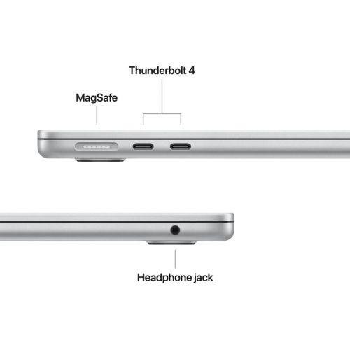 Laptop Apple MacBook Air 13 MDHK4ZE/A, 13.6 inch 2560 x 1664, Apple M5 10-core (10 C / 10 T, N/A - N/A, N/A cache, N/A), 24 GB LPDDR5X, 1 TB SSD, Apple M5 10-core integrat, Mac OS, Tastatura US, Sky Blue Detaliu 2