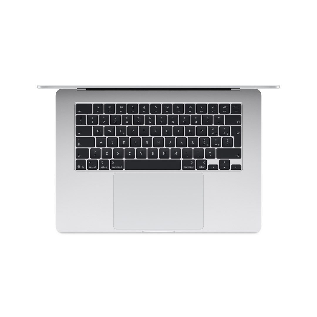 Laptop Apple MacBook Air 15 MDV94ZE/A, 15.3 inch 2880 x 1864, Apple M5 10-core (10 C / 10 T, N/A - N/A, N/A cache, N/A), 16 GB LPDDR5X, 512 GB SSD, Apple M5 10-core integrat, Mac OS, Tastatura US, Silver Detaliu 1