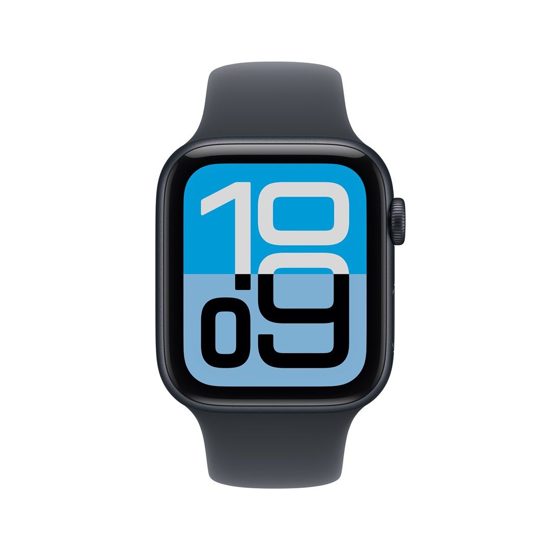 Apple Watch SE (3nd generation) SE 3 GPS 44mm Midnight Aluminium Case with Midnight Sport Band - M/L Detaliu 1