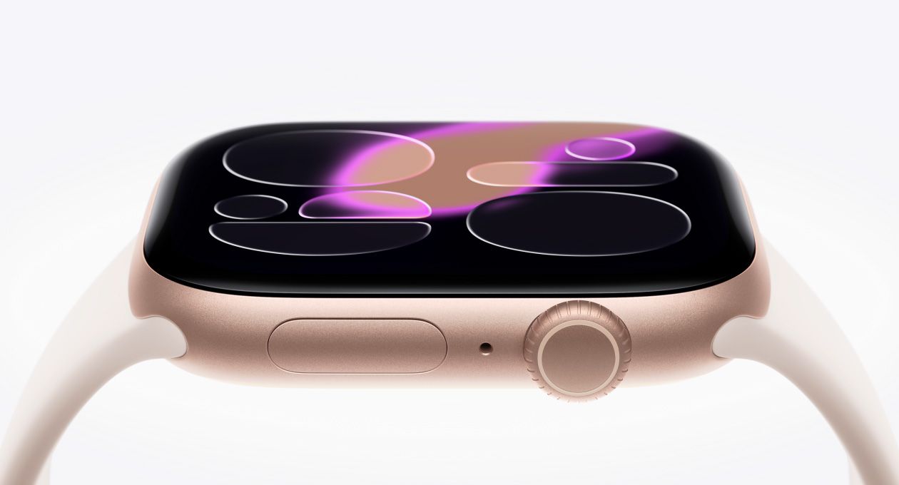 Apple Watch S11 Aluminium Cellular 42mm Rosegold (Sportband blassrosa) S/M Detaliu 2