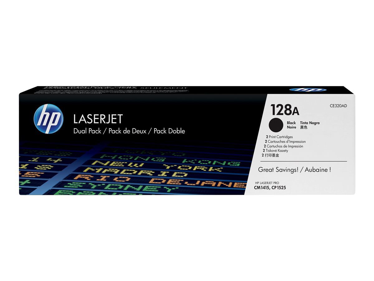 HP Pachet cu 2 cartuşe de toner LaserJet originale 128A Negru