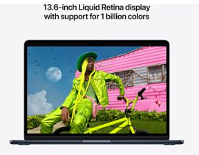 Laptop Apple MacBook Air 13 with Liquid Retina (2026), 13.6 inch 2560 x 1664, Apple M5 10-core (10 C / 10 T, N/A - N/A, N/A cache, N/A), 16 GB LPDDR5, 512 GB SSD, Apple 8-core integrat, macOS, Tastatura International, Negru