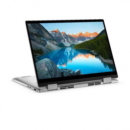 Laptop Dell Inspiron 2in1 7430, 14.0-inch 16:10 FHD+ (1920 x 1200) Touch 250nits WVA Display with ComfortView Support, Titan Gray Power Button with Fingerprint Reader, Platinum Silver, 13th Generation Intel Core i5-1335U (12 MB cache, 10 cores, 12 threads, up to 4.60 GHz), Intel(R) Iris(R) Xe_2