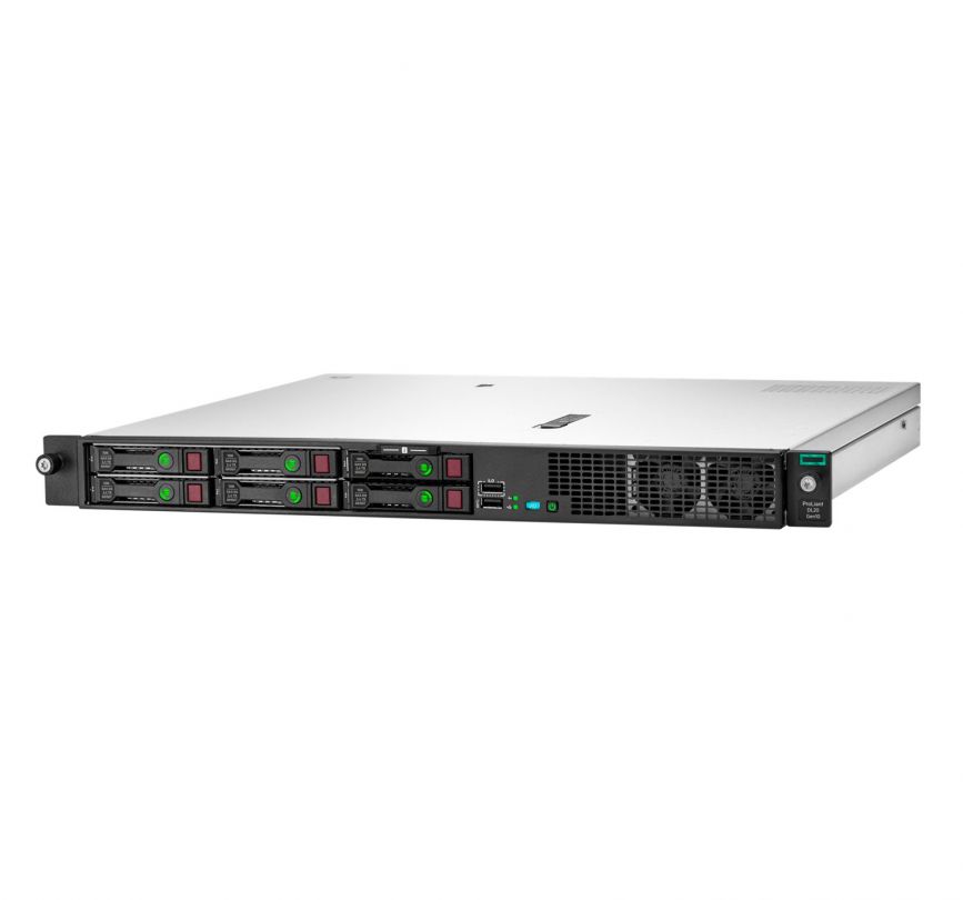 Server HPE ProLiant DL20 Gen10 Rack 1U Intel Xeon E-2224, 4C / 4T, 3.4 GHz base, 4.6 GHz turbo, 8 MB cache, 71 W, 16 GB DDR4, Fara HDD, 2 x LFF, 290 W_2
