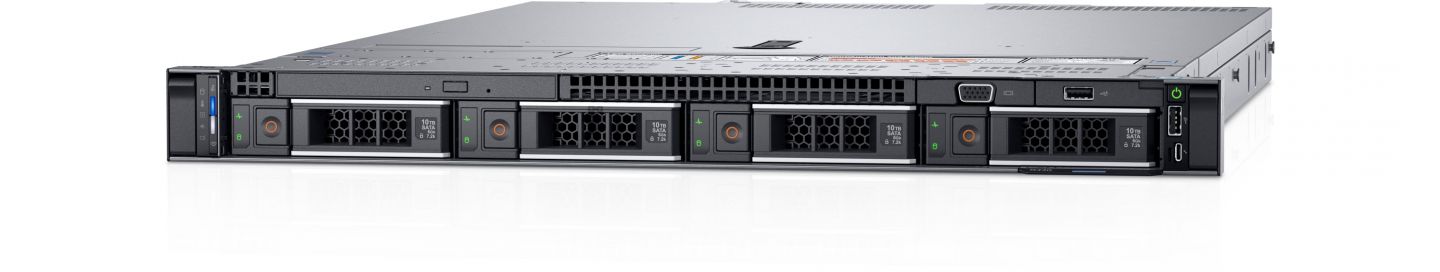 Server Dell PowerEdge R440 Rack 1U Intel Xeon Silver 4210, 10C / 20T, 2.2 GHz base, 3.2 GHz turbo, 13.75 MB cache, 1 x 16 GB, 600 GB HDD, 4 x LFF, 2 x 550 W_2