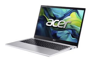 Laptop Acer Aspire Go 15 Ag15-71p-5155, 15.6 inch 1920x1080, Intel Core i5-1334U (10 C / 12 T, 3.4 GHz - 4.6 GHz, 12 MB cache, 55 W), 16 GB DDR5, 1 TB SSD, Intel Iris Xe Graphics, Fara sistem de operare, Tastatura English, Argintiu