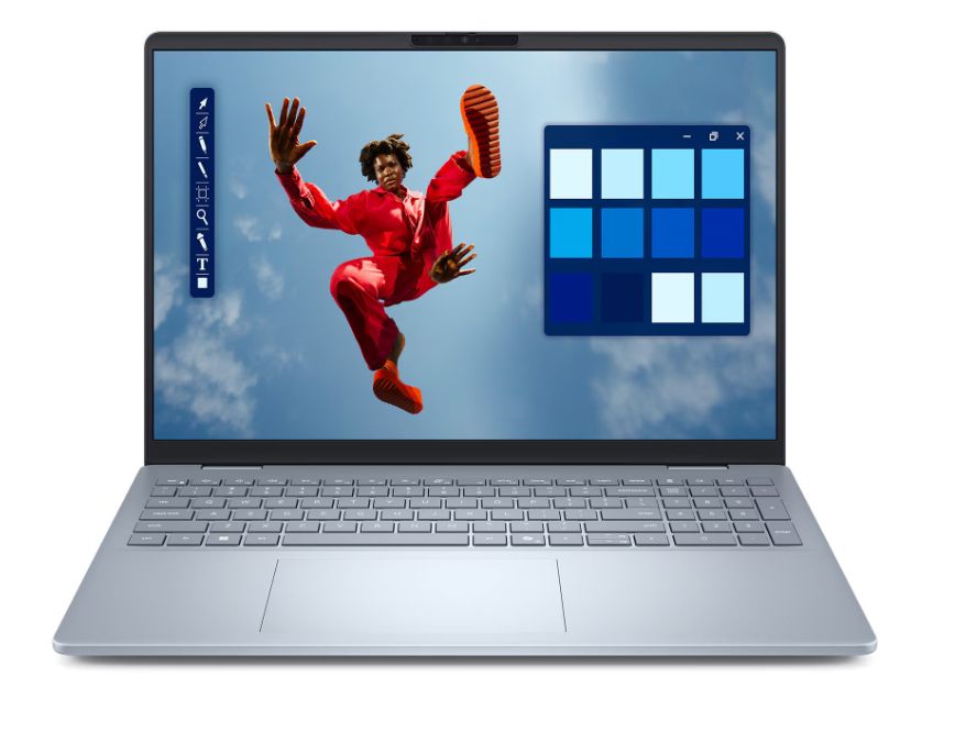 Laptop Dell 16 Plus DB16250, 16 inch 1920 x 1200 Touchscreen, Intel Core ultra 7 258V (8 C / 8 T, 2.2 GHz - 4.8 GHz, 12 MB cache, 12 W), 32 GB LPDDR5X, 1 TB SSD, Intel Arc Graphics, Windows 11 Pro, Tastatura English International, Ice Blue