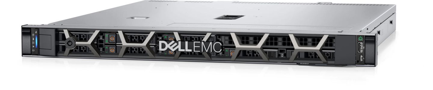 Dell PowerEdge R350 Rack Server,Intel Xeon E-2334 3.4GHz(4C/8T),16GB UDIMM 3200MT/s,2x2TB 7.2K RPM NLSAS ISE 12Gbps(4x3.5