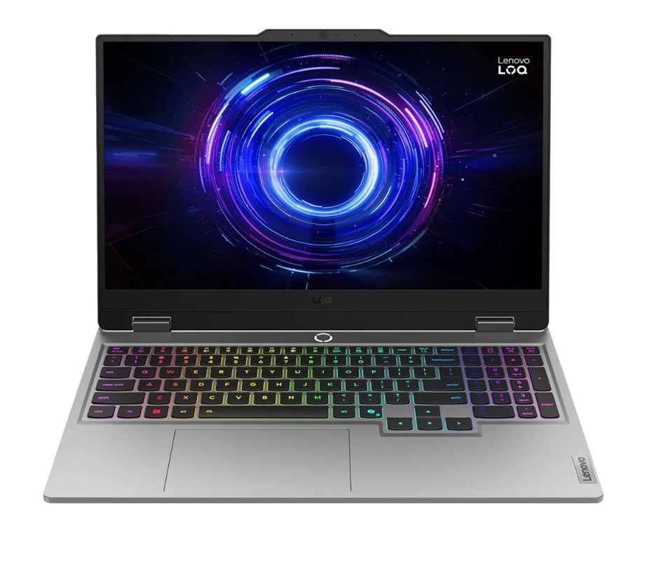 Laptop Lenovo LOQ 15IRX9 83DV01HCRM, 15.6 inch 1920 x 1080, Intel Core i7 13645HX (14 C / 20 T, 1.9 GHz - 4.9 GHz, 24 MB cache, 55 W), 16 GB DDR5, 512 GB SSD, Nvidia GeForce RTX 4050, Fara sistem de operare, Tastatura English, Luna Grey