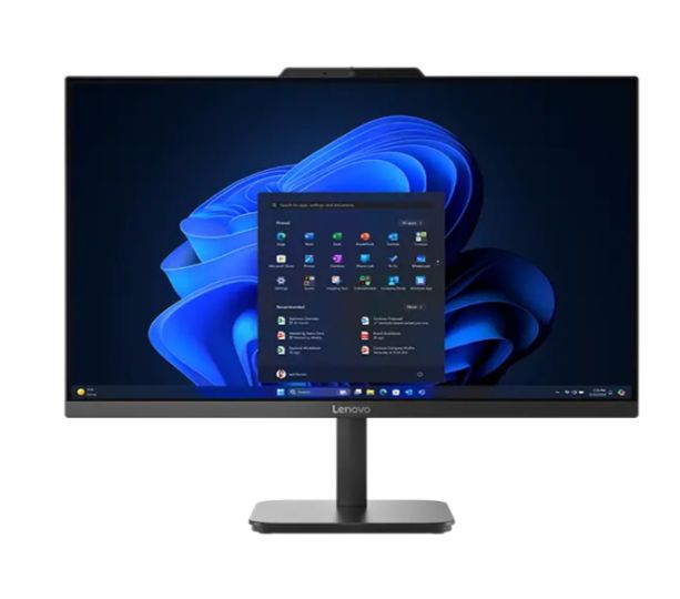 All-In-One Lenovo V100 13BE000KPB, 23.8 inch 1920 x 1080, Intel N100 (4 C / 4 T, 3.40 GHz - 3.40 GHz, 6 MB cache, 6 W), 8 GB DDR5, 512 GB SSD, Intel Graphics 0 GB, Negru