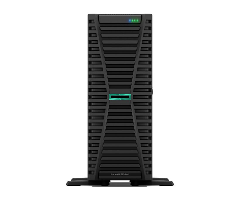 Server HPE ProLiant ML350 Gen11, Tower 4U, Intel Xeon Silver 4510 (12 C / 24 T, 2.40 GHz - 4.10 GHz, 30 MB cache, 150 W), 32 GB DDR5 ECC, 2 x 4 TB HDD, 4 x LFF, 2 x 1000 W