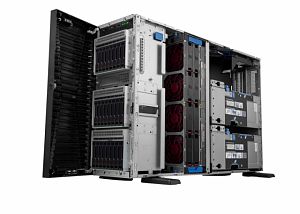 Server HPE ProLiant ML350 Gen11, Tower 4U, Intel Xeon Silver 4510 (12 C / 24 T, 2.40 GHz - 4.10 GHz, 30 MB cache, 150 W), 32 GB DDR5 ECC, 2 x 4 TB HDD, 4 x LFF, 2 x 1000 W