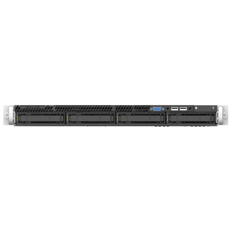 Server Intel Server System R1000WFR, Rack 1U, fara procesor, 2 x Intel socket 3647  max 165 W, 4 x LFF, 1100 W
