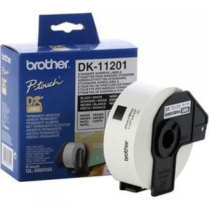 Brother  DK11201 Etichete de hartie standard pentru adrese 29 mm x 90 mm, negru/alb, 400 buc_2